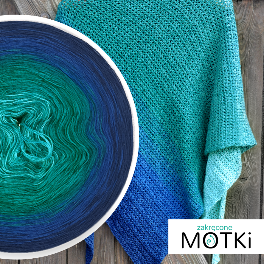 (5) Macierzanka - Merino J27 - patyna/morski/ciemny szmaragd/ciemny niebieski/granat
