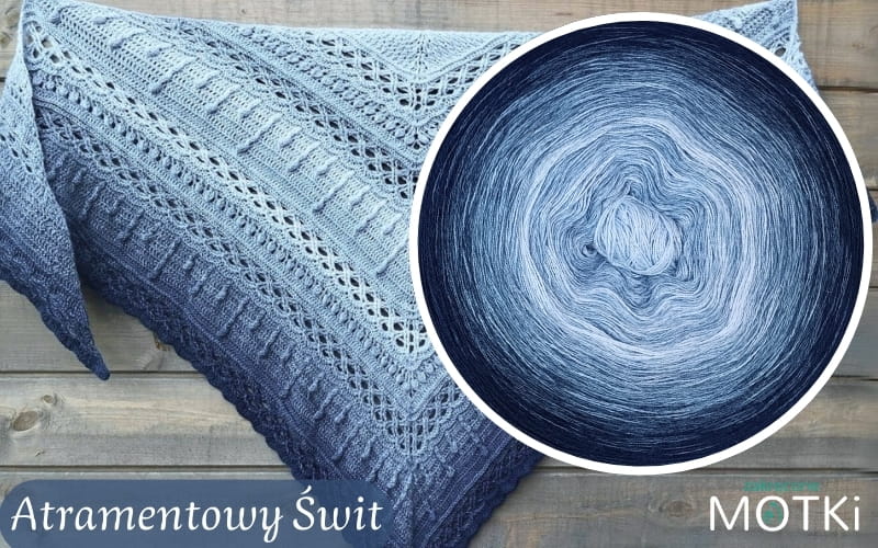 TheStripes Jesień 2024 - Atramentowy Świt - Merino/akryl jasny niebieski/ jeans/ jasny niebieski/ jeans/ jasny niebieski/ jeans/ denim/ indygo/ granat