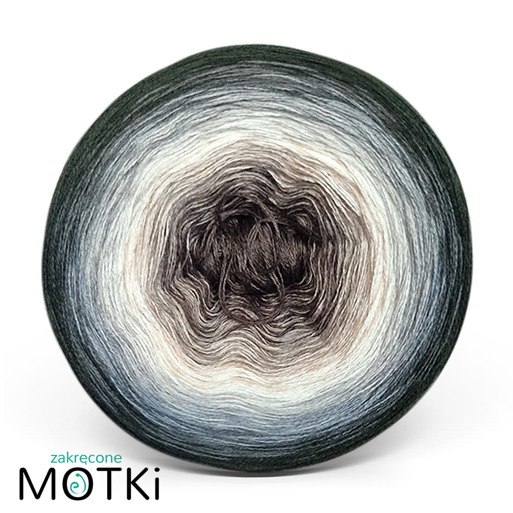 Beżulka - włóczka ombre - merino/akryl - zimny brąz/ beżowo-szary/ jasny beż/ ecru/ jasny szary/ średni szary/ szary/khaki