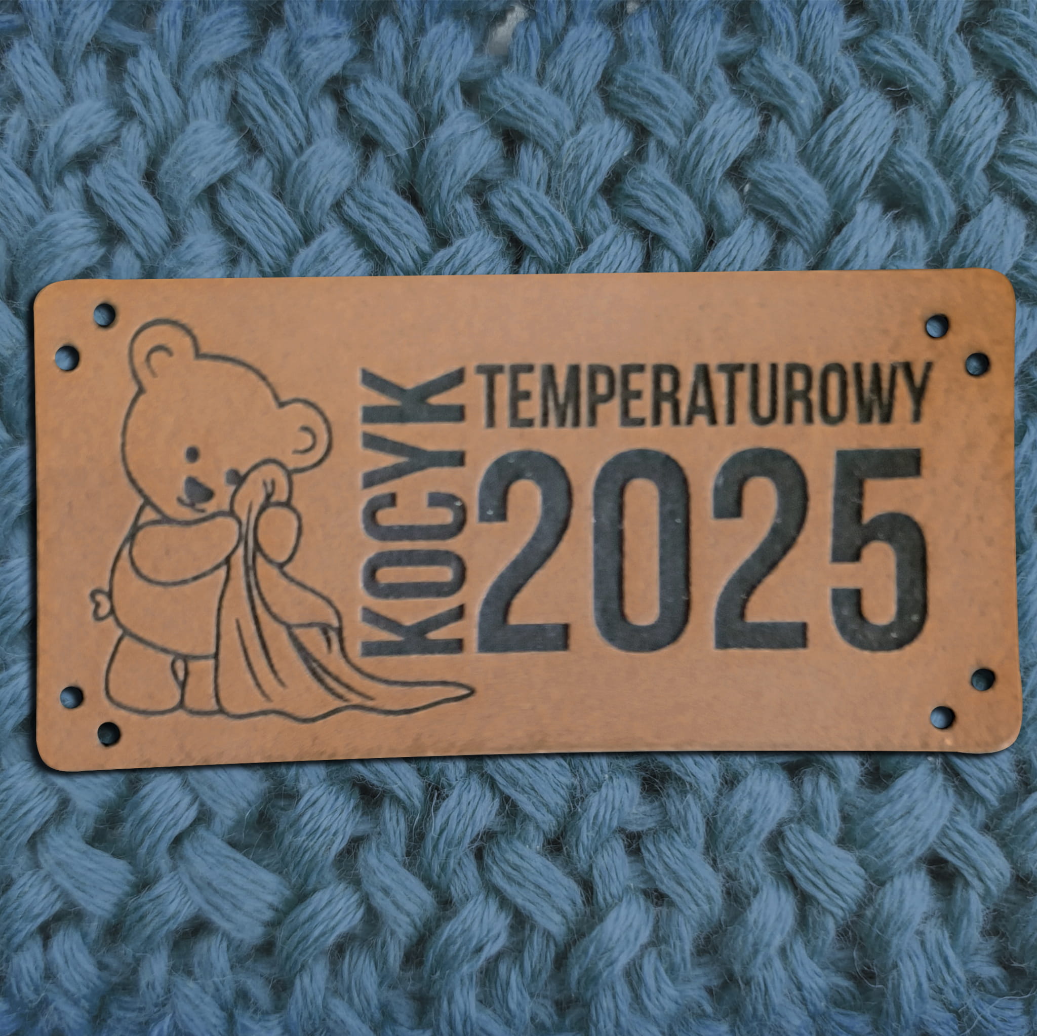 Metka 5x2.5cm "kocyk temperaturowy 2025"