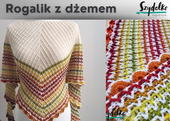 Wzór online Chusta Rogalik z Dżemem Zagubione Szydełko