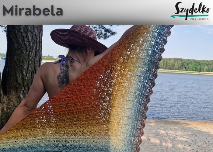 Wzór online Chusta na Szydełko Mirabela Zagubione Szydełko