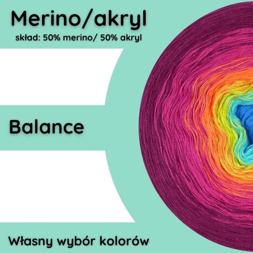 Balance merino/akryl - własny wybór kolorów