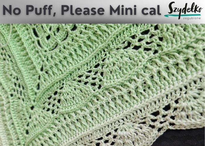 No Puff, Please  Mini chusta trójkątna Zagubione Szydełko