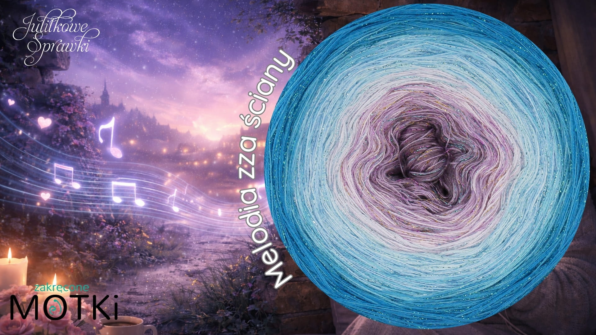 (8) Melodia zza ściany Glamour Glossy b/a: brudny fiolet/ jasny fiolet/ pastelowy róż/ jasny błękit/ baby blue/ cyjan/ jasny lazur/ lazur + lurex jasna tęcza/ błękit/ niebieski