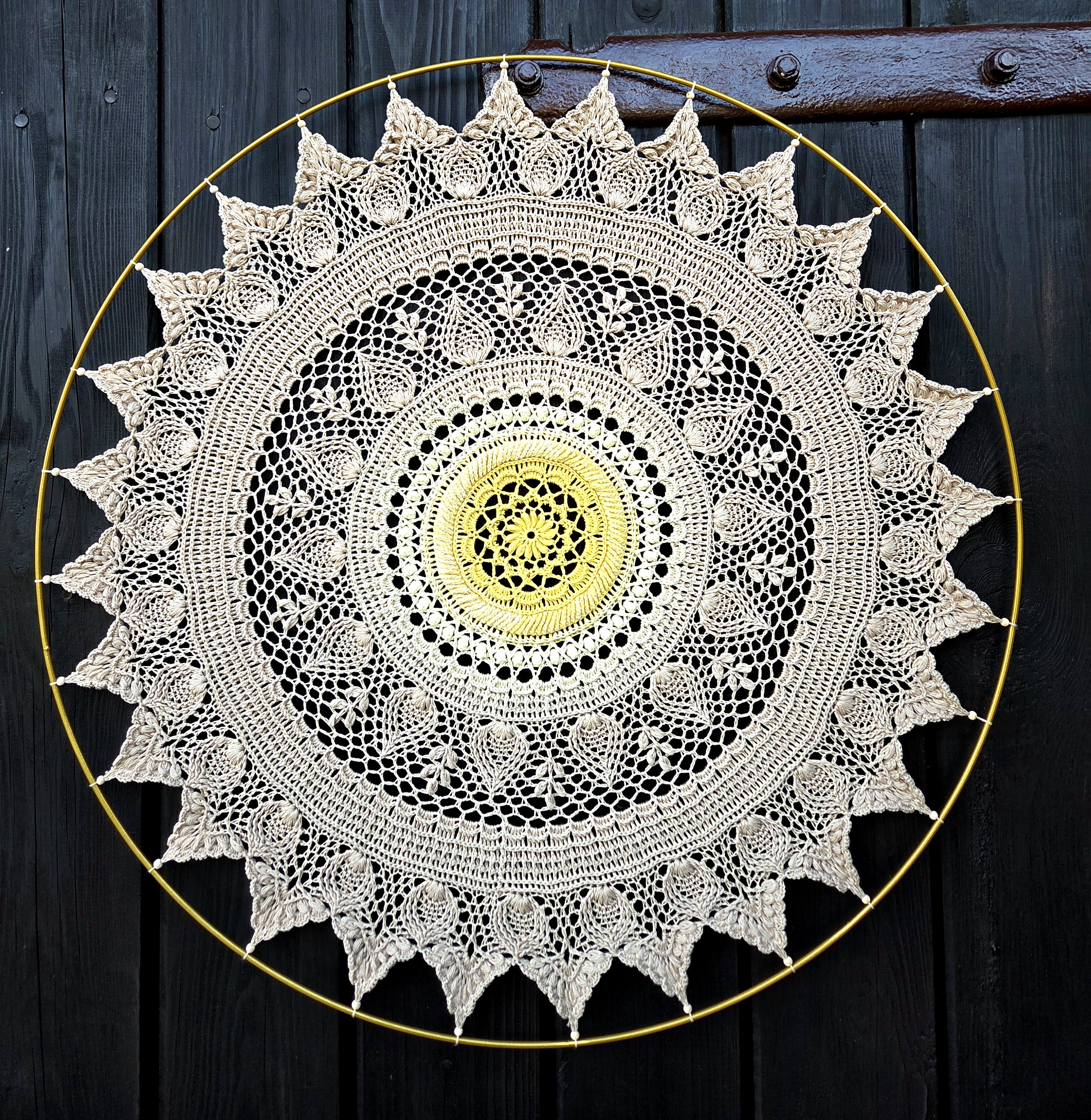 Mandala "Złota jesień" Pikotkowe wzory
